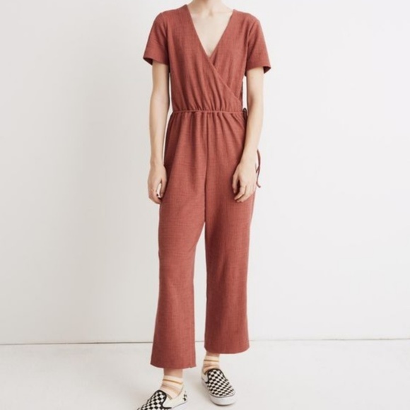 Madewell Texture & Thread Wrap Jumpsuit - Picture 2 of 7